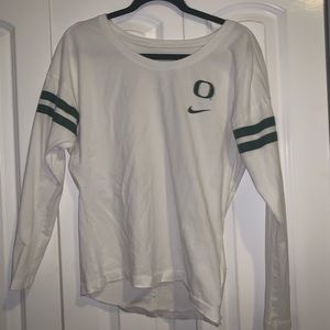University of Oregon Nike white long sleeve